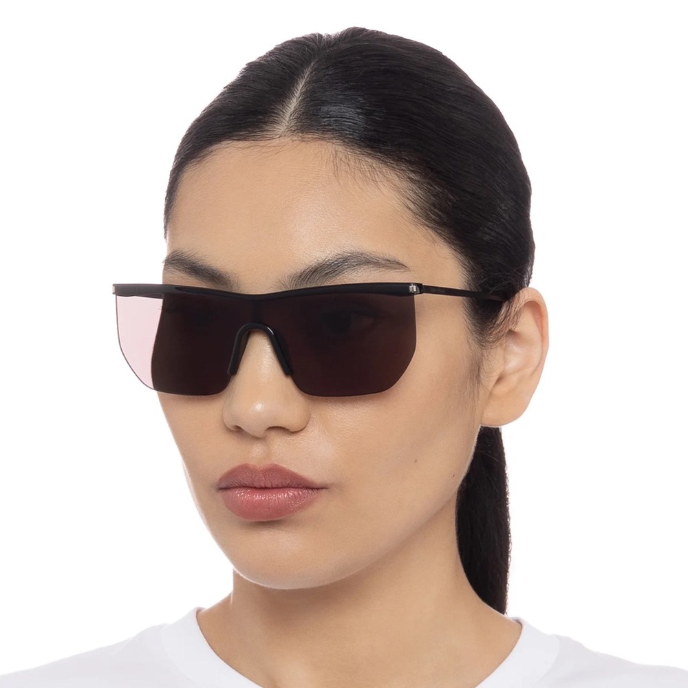 NEW SAINT LAURENT MASK SUNGLASSES SL519 MASK 001 BLACK SHIELD SL 519 001 EYEWEAR